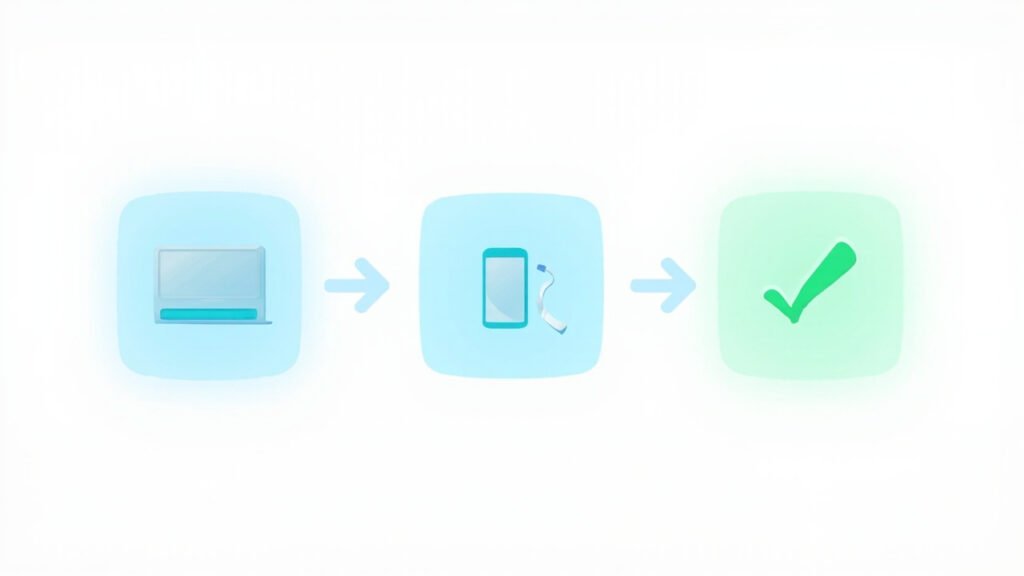 a diagram of a computer and a cell phone